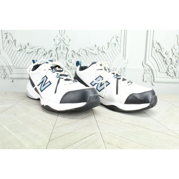 New Balance 608v4 White Royal Suede Mesh Breathable Training Shoes Size 11.5 - Picture 3 of 10